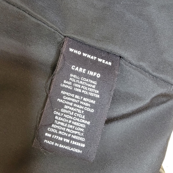 Who What Wear Black Faux Leather Jacket Medium - Picture 9 of 9